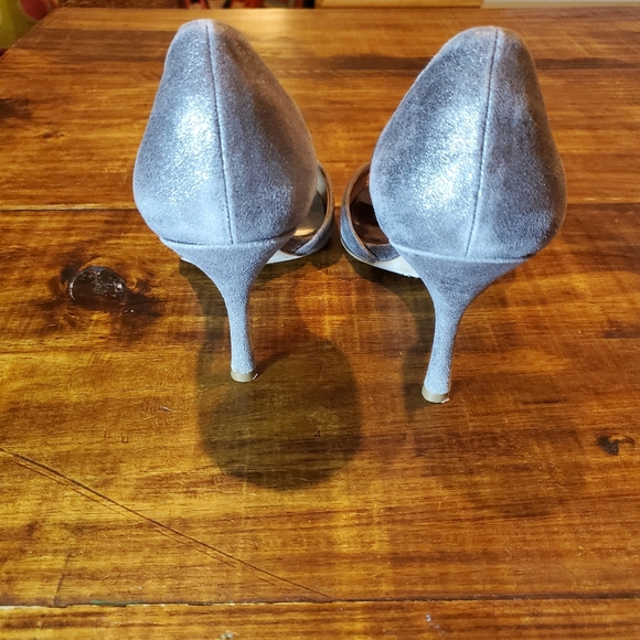 Badgley Mischka Silver Heel rhinestone jewel 9 - Picture 4 of 8